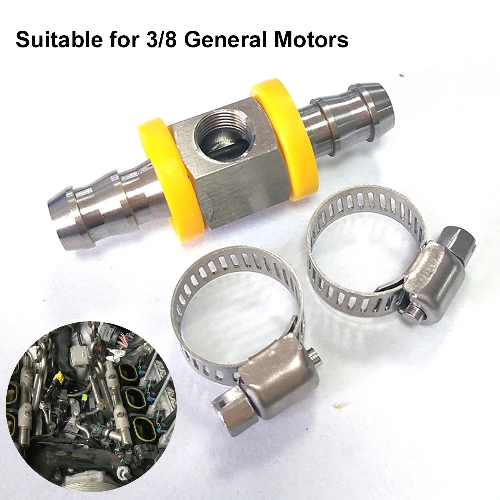 Stainless Steel 3/8" Fuel Line Fuel Pressure T-fitting Adapter to 1/8"-27 Npt Port with 2 Hose Clamps for Gauge Sensor
Stainless Steel 3/8" Fuel Line Fuel Pressure T-fitting Adapter to 1/8"-27 Npt Port with 2 Hose Clamps for Gauge Sensor