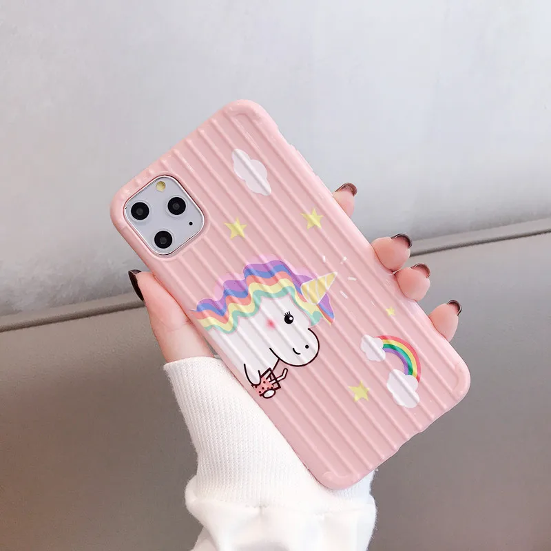 Luggage Design Striped Cartoons Phone Case For iPhone 11 Pro Max XR X XS Max 7 8 6 6s Plus Soft Dinosaur Phone Back Cover Bag
Luggage Design Striped Cartoons Phone Case For iPhone 11 Pro Max XR X XS Max 7 8 6 6s Plus Soft Dinosaur Phone Back Cover Bag