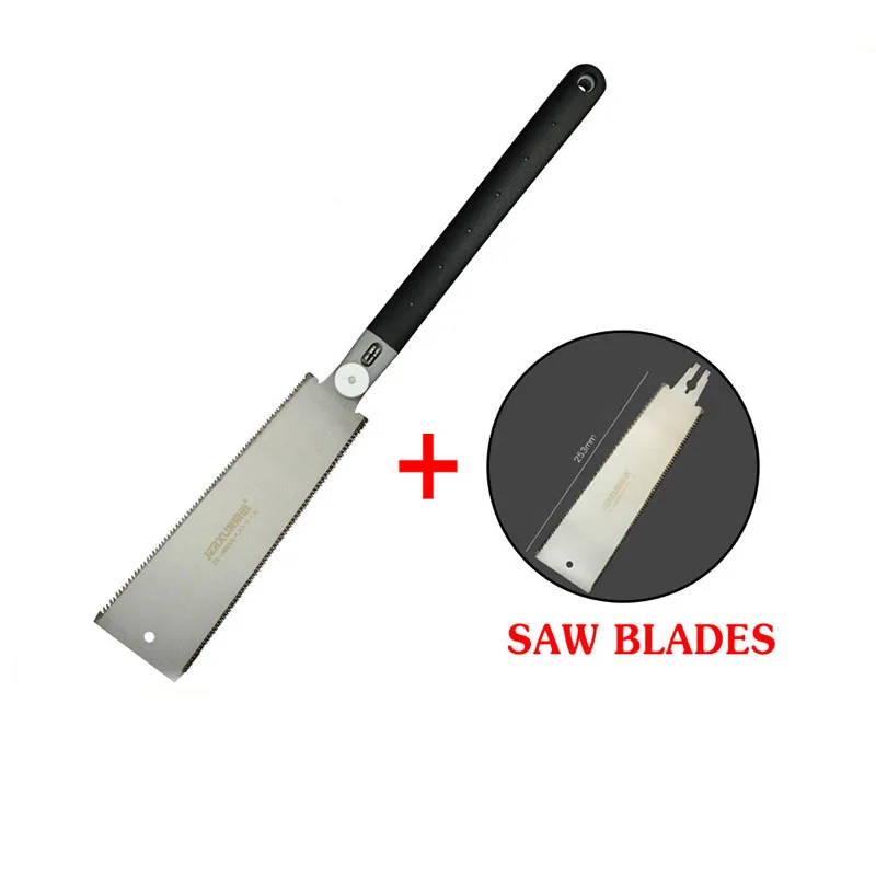 

Double Edge Razor Saw Japanese Ryoba Style Pull Saw 14/9 Teeth Hand Tools For Slim Tenon Woodworking Precise Saw Blades 9-1/2"
