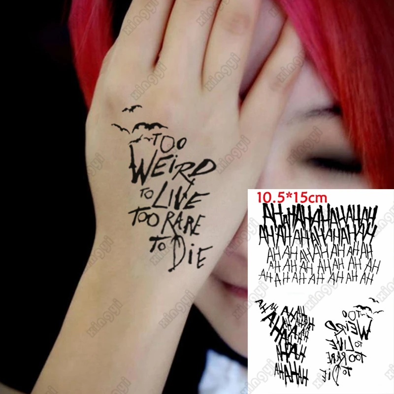 Наклейки-татуировки на Хэллоуин, искусство тела, татуировки, лицо, руки, клоун, девушка, задача, искусственная татуировка, детвечерние
Наклейки-татуировки на Хэллоуин, искусство тела, татуировки, лицо, руки, клоун, девушка, задача, искусственная татуировка, детвечерние