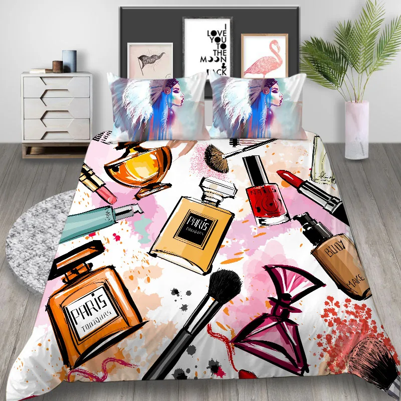 Thumbedding Luxury Bedding Set Makeup Fashion Duvet Cover Girls Artistic King Queen Twin Double Single Unique Design Bed Set
Thumbedding Luxury Bedding Set Makeup Fashion Duvet Cover Girls Artistic King Queen Twin Double Single Unique Design Bed Set