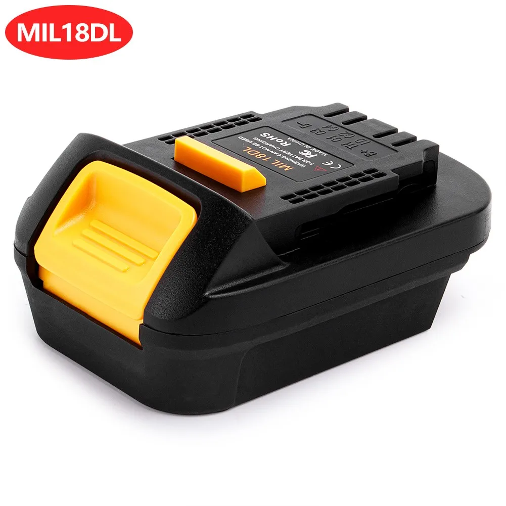 MIL18DL Battery Conversion Adapter For Milwaukee Li-ion Battey To Dewalt 18V DCB606 DCB2020 Lithium Battery Converter Tool
MIL18DL Battery Conversion Adapter For Milwaukee Li-ion Battey To Dewalt 18V DCB606 DCB2020 Lithium Battery Converter Tool