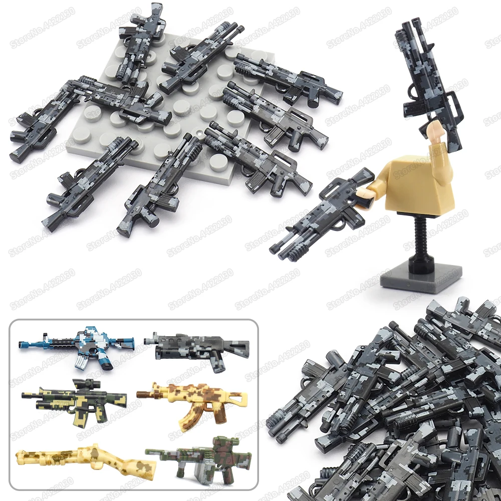 

Military M203 Grenade Launcher Building Block Moc WW2 U.S. Army Figures Weapons Equipment Model Child Christmas Gift Boy DIY Toy