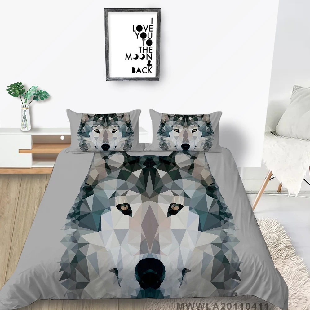 Wolf New Hot Sell Bedding Set Duvet Cover Set Pillowcase Luxury Bed Sets Animal Printing 2/3 Pcs
Wolf New Hot Sell Bedding Set Duvet Cover Set Pillowcase Luxury Bed Sets Animal Printing 2/3 Pcs