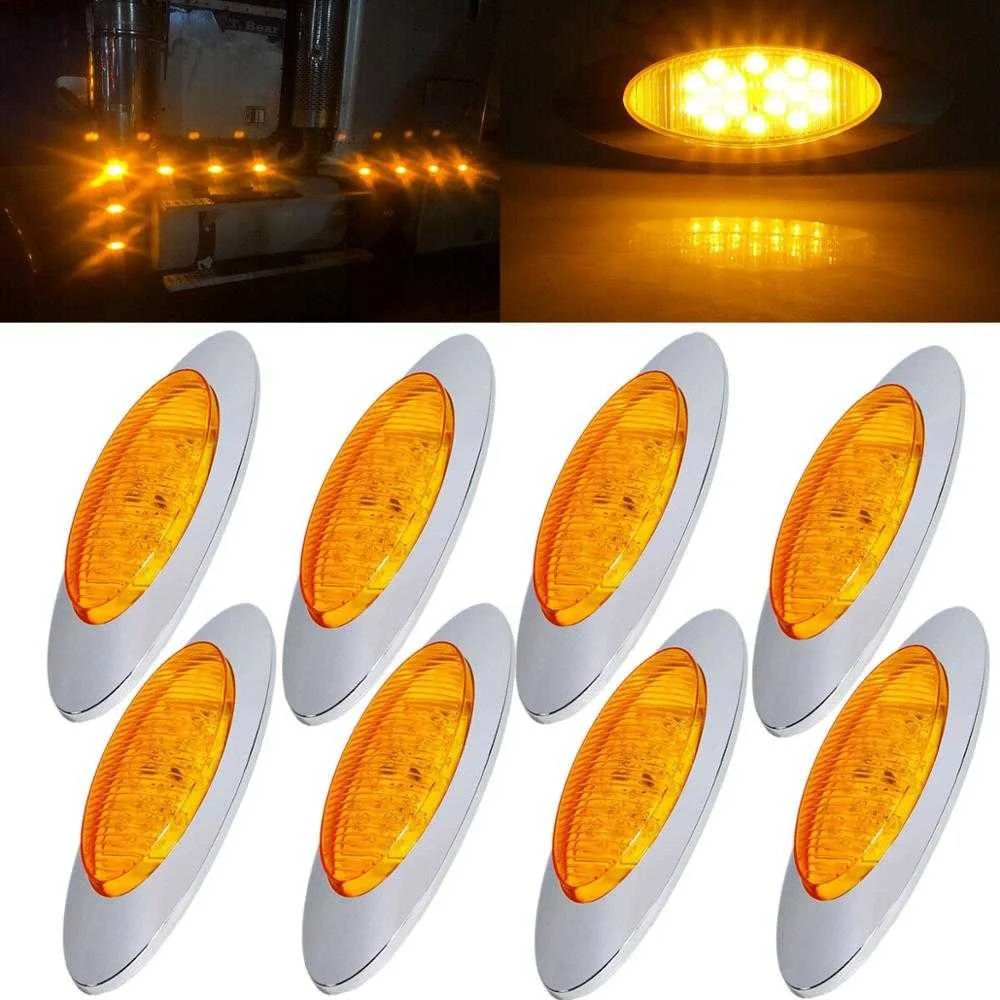 8PCS Side Marker Lights 16 LED Trailer Light Amber Clearance LED Lights 12 v Turn Signal Truck Light LED Marker Side Lights
8PCS Side Marker Lights 16 LED Trailer Light Amber Clearance LED Lights 12 v Turn Signal Truck Light LED Marker Side Lights