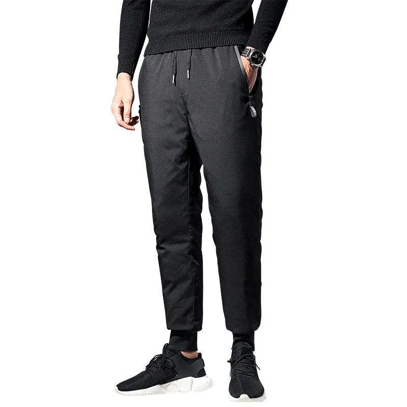 men pants wear men's white duck down trousers thickened outdoor sports fashionable warm straight pants cotton pants
men pants wear men's white duck down trousers thickened outdoor sports fashionable warm straight pants cotton pants