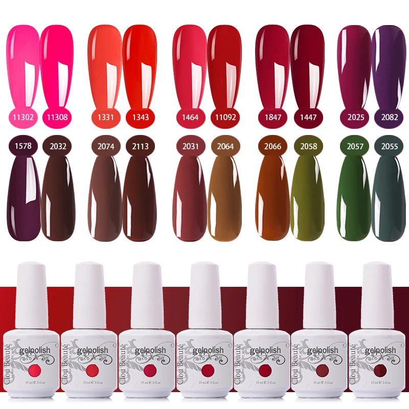 Clou Beaute 15ml Christmas Winter Red Colors Nail Art Gel Nail Polish Vernis Semi Permanent UV Top Coat Manicure Glitter Varnish
Clou Beaute 15ml Christmas Winter Red Colors Nail Art Gel Nail Polish Vernis Semi Permanent UV Top Coat Manicure Glitter Varnish