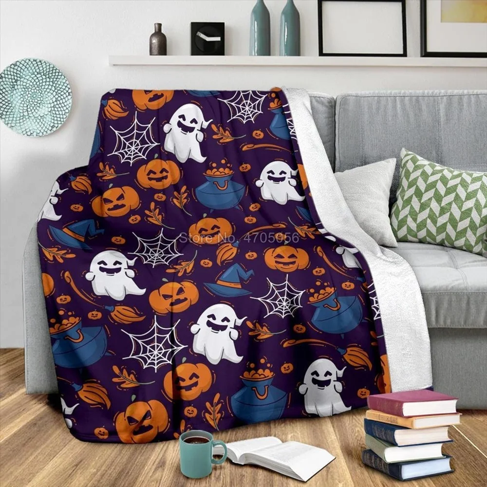 Halloween Ghosts Pumpkin Print Blanket Sofa Bed Blanket Super Soft Warm Blanket Cover Flannel Throw Blanket
Halloween Ghosts Pumpkin Print Blanket Sofa Bed Blanket Super Soft Warm Blanket Cover Flannel Throw Blanket