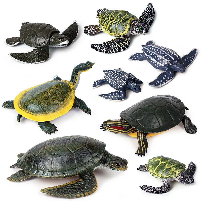 17 Kidns моделирование морская черепаха фигурка коллекционные игрушки Морская
