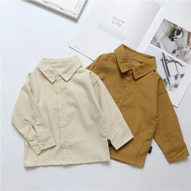 Toddler Boys Clothes Shirt Autumn Kids Korean Solid Casual Long Sleeve Corduroy Shirts for Boy 2 3 4 5 6 Y Child Top New Arrival
Toddler Boys Clothes Shirt Autumn Kids Korean Solid Casual Long Sleeve Corduroy Shirts for Boy 2 3 4 5 6 Y Child Top New Arrival