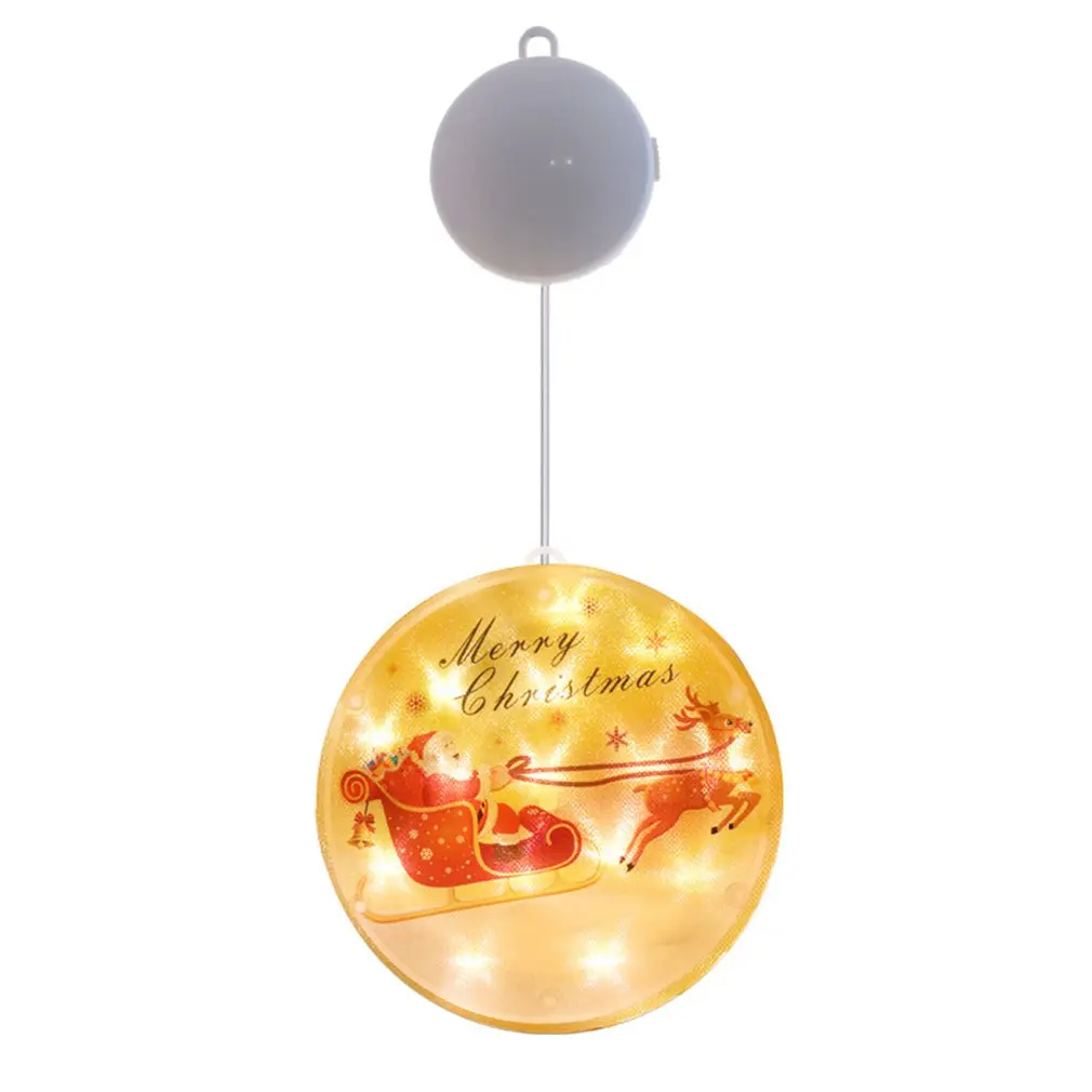 Round LED Merry Christmas Light Christmas Tree Pendant Window Suction Cup Light Xmas Navidad Home Decor
Round LED Merry Christmas Light Christmas Tree Pendant Window Suction Cup Light Xmas Navidad Home Decor