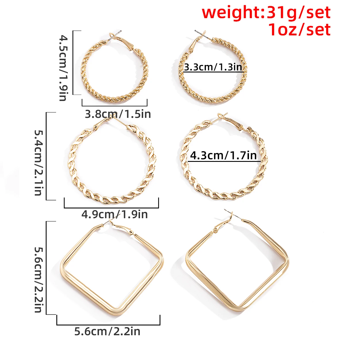 Salircon Vintage Big Round Square Hoop Earrings for Women Kpop Geometric Hanging Earrings Aesthetic Fashion Jewerly 2021 Trend
Salircon Vintage Big Round Square Hoop Earrings for Women Kpop Geometric Hanging Earrings Aesthetic Fashion Jewerly 2021 Trend