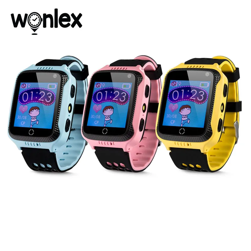 Детские Смарт-часы Wonlex GW500S с фонариком GPS камерой Sim-картой кнопкой SOS и функцией