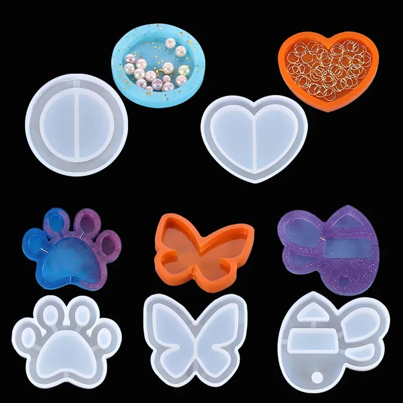 Silicone Mold DIY Jewelry Parts Storage Box Epoxy Resin Mold Butterfly Dog Footprints Mirror Mold 1pc
Silicone Mold DIY Jewelry Parts Storage Box Epoxy Resin Mold Butterfly Dog Footprints Mirror Mold 1pc