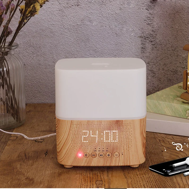 Увлажнитель воздуха ультразвуковой дисплей времени ароматерапии, bluetooth динамик, светодиодный светильник, будильник
Увлажнитель воздуха ультразвуковой дисплей времени ароматерапии, bluetooth динамик, светодиодный светильник, будильник