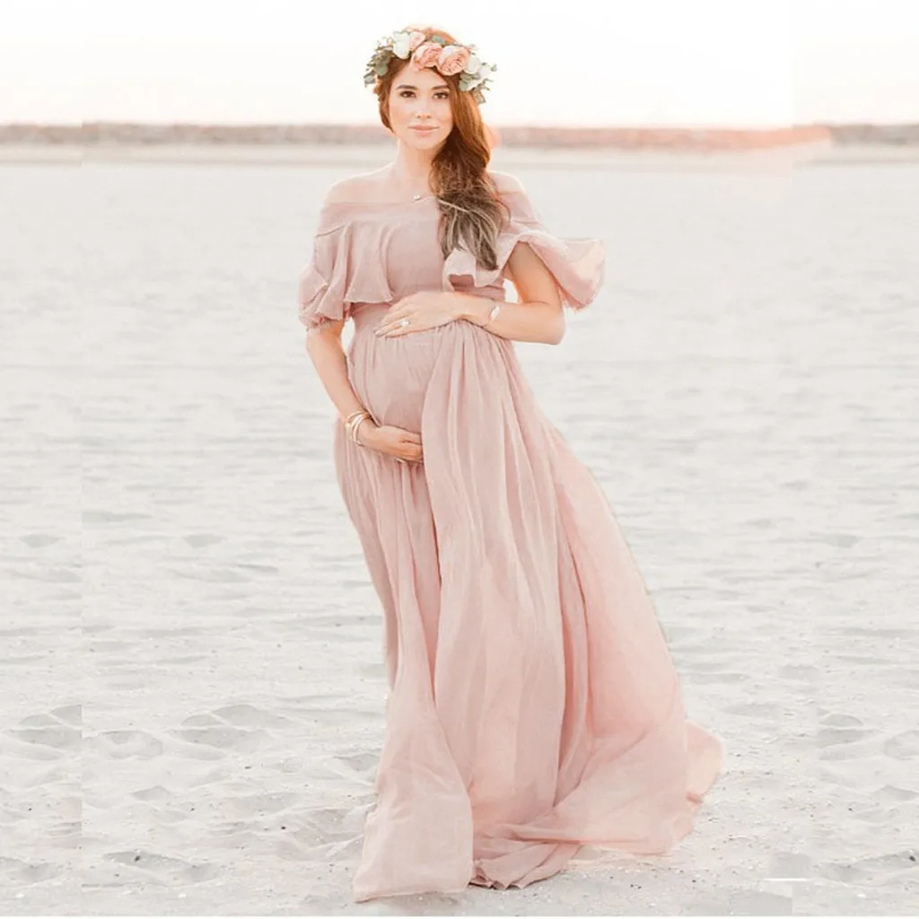 

2022 платья для беременных для фотосессии шифоновое платье для беременных реквизит для фотосъемки Платья-макси для беременных женщин одежда