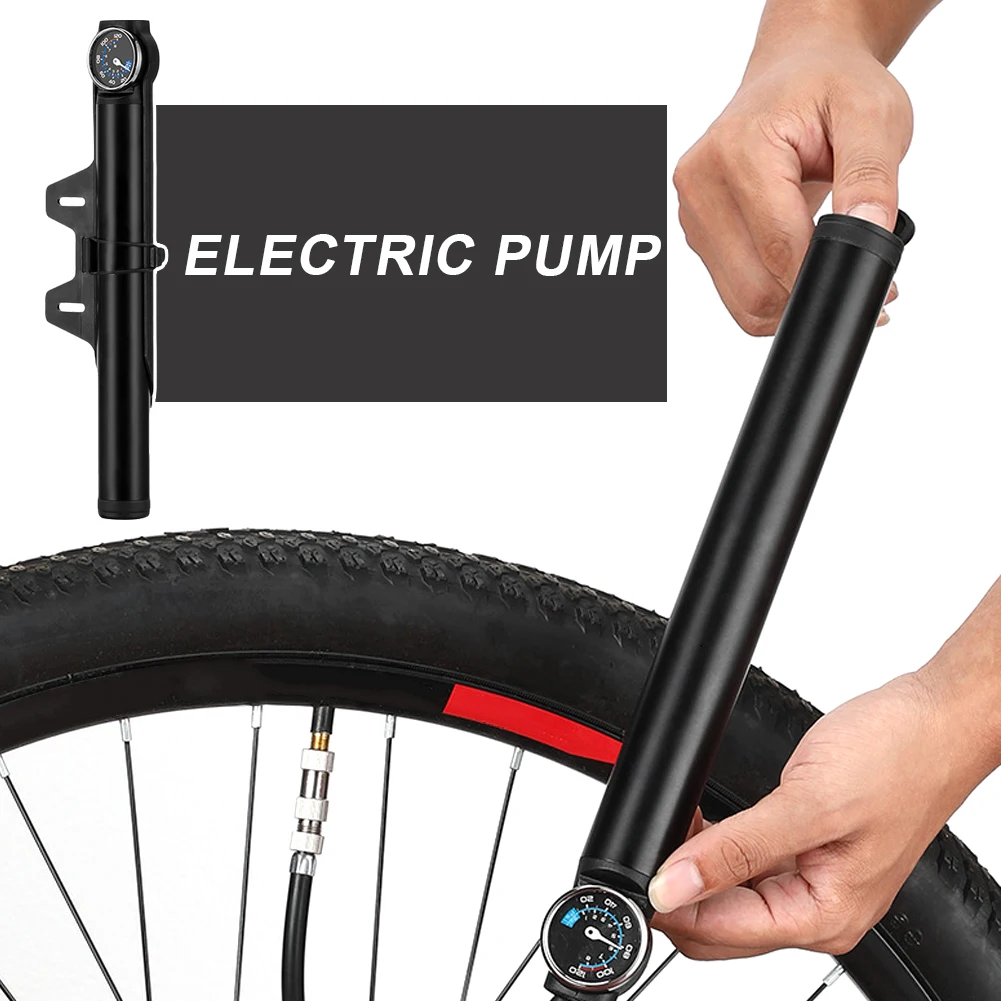120PSI Portable Bike Electric Pump Gauge High Pressure Hand Pump Inflador Bike Accessories Schrader Presta Bicycle Accessories
120PSI Portable Bike Electric Pump Gauge High Pressure Hand Pump Inflador Bike Accessories Schrader Presta Bicycle Accessories