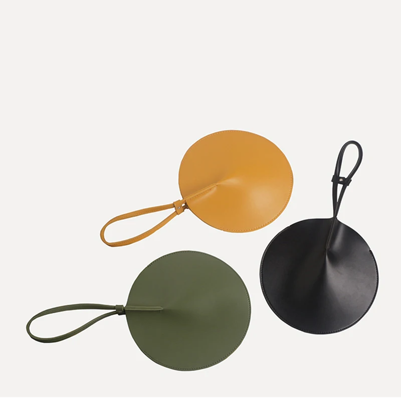 Designer Round High Quality PU Leather Handbag Women Handmade Cutch Bag Vintage Luxury Purse Mobile Phone Bag 
Designer Round High Quality PU Leather Handbag Women Handmade Cutch Bag Vintage Luxury Purse Mobile Phone Bag