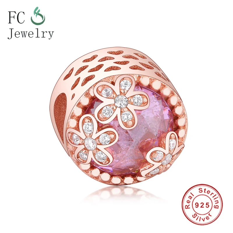 Fit Original Charms Bracelet 925 Silver Sparkling Pink Daisy Flower Charm Beads for Making 925 Silver Berloque
Fit Original Charms Bracelet 925 Silver Sparkling Pink Daisy Flower Charm Beads for Making 925 Silver Berloque