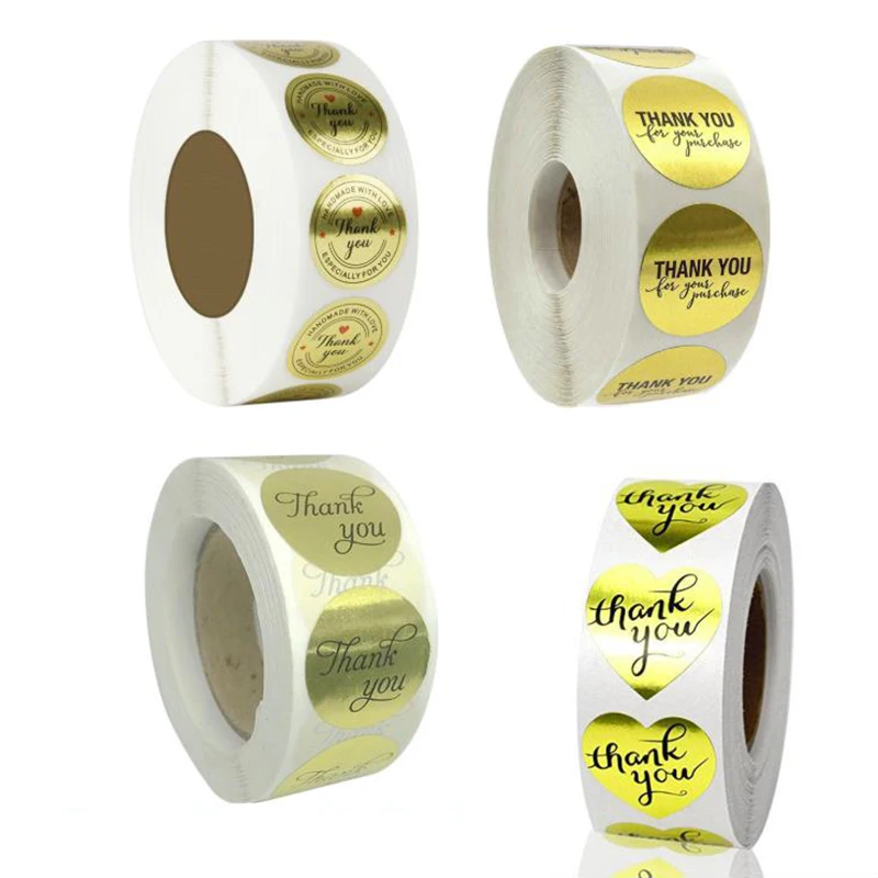 500PCS Shiny Gold Labels Thank You Sticker Sealing Paper Stickers Stationery & Office Supply Decoration Scrapbooking
500PCS Shiny Gold Labels Thank You Sticker Sealing Paper Stickers Stationery & Office Supply Decoration Scrapbooking