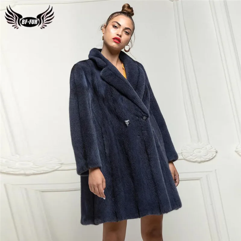 BFFUR Fashion Blue Mink Fur Coats Real Natural High Quality Genuine Mink Fur Coat With Turn-down Collar Luxury Fur Overcoats
BFFUR Fashion Blue Mink Fur Coats Real Natural High Quality Genuine Mink Fur Coat With Turn-down Collar Luxury Fur Overcoats