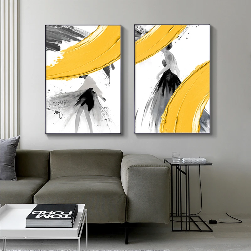 Abstract Modern girls grey Silhouette Canvas Painting posters and print Figure Art Wall yellow Pictures for Living Room Bedroom
Abstract Modern girls grey Silhouette Canvas Painting posters and print Figure Art Wall yellow Pictures for Living Room Bedroom