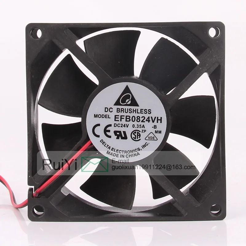 Original EFB0824VH 8CM/ Cm 8025 DC24V 0.35A 80X80X25mm 3P Converter Cooling Fan Gamer Cabinet Radiator Exhaust Gamer Cabinet 
Original EFB0824VH 8CM/ Cm 8025 DC24V 0.35A 80X80X25mm 3P Converter Cooling Fan Gamer Cabinet Radiator Exhaust Gamer Cabinet