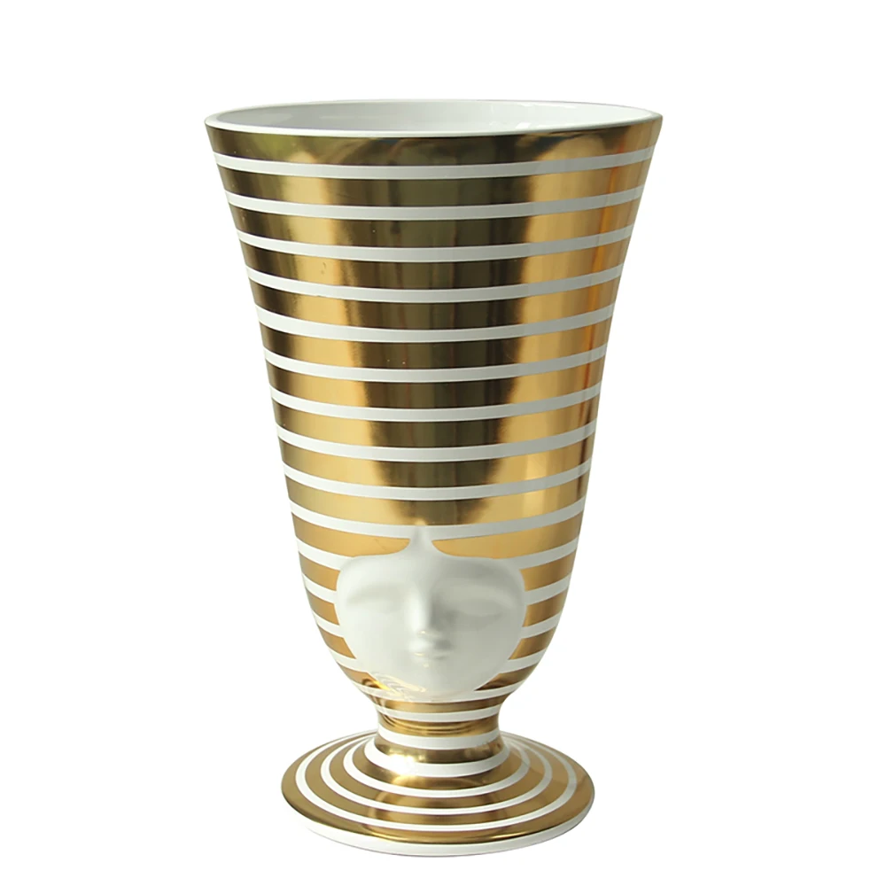 Large Luxury Ceramic Vase Flower Pot Nordic Gold Vase Decoration Creative Vases Modern Home Decor Living Room Decoration Gifts
Large Luxury Ceramic Vase Flower Pot Nordic Gold Vase Decoration Creative Vases Modern Home Decor Living Room Decoration Gifts