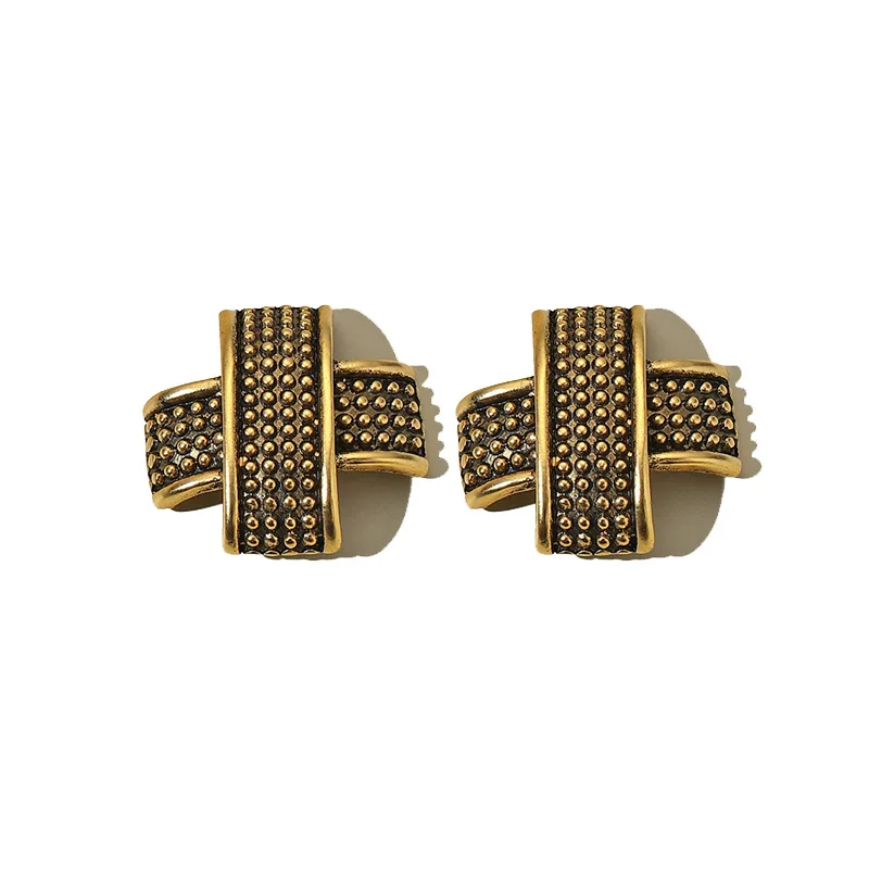 Fashion Punk Bronze Gold Cross Stud Earrings Jewelry French Style Vintage Charms Earring For Women Oorbellen Party Jewelry
Fashion Punk Bronze Gold Cross Stud Earrings Jewelry French Style Vintage Charms Earring For Women Oorbellen Party Jewelry