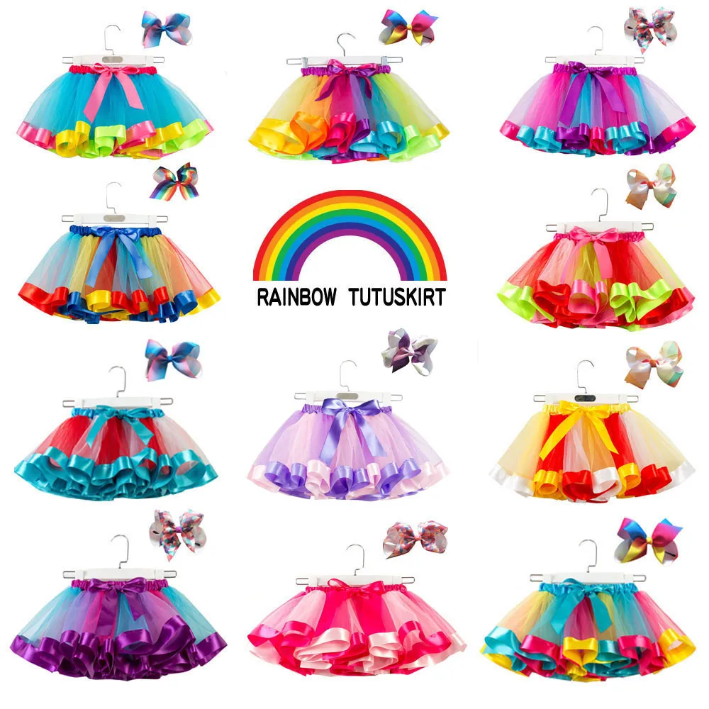 Baby Girls Skirt Tutu Skirt Kids Party Dance Rainbow Tulle Skirts Ballet Toddler Costume Skirt+Bow Hairpin Set Girls Clothes
Baby Girls Skirt Tutu Skirt Kids Party Dance Rainbow Tulle Skirts Ballet Toddler Costume Skirt+Bow Hairpin Set Girls Clothes