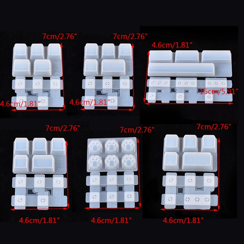 Cat Claw Key Cap Mold DIY Mechanical Keyboard Key Cap Silicone Mold Crystal Epoxy Resin Casting Mold
Cat Claw Key Cap Mold DIY Mechanical Keyboard Key Cap Silicone Mold Crystal Epoxy Resin Casting Mold