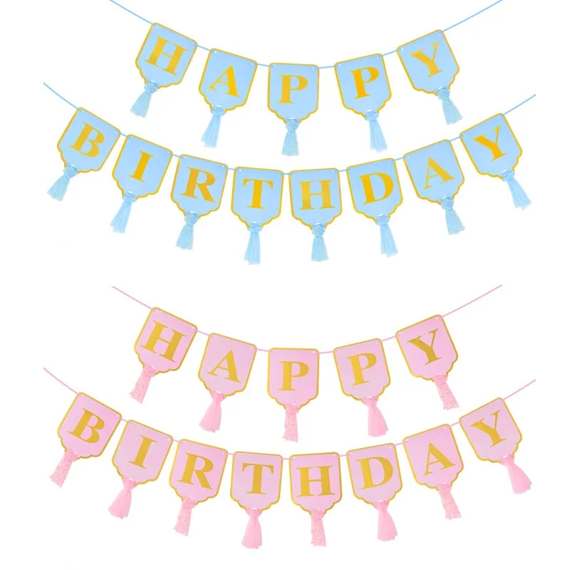 1set Pink Blue Happy Birthday Paper Banner Flag Hanging Bunting Garland Kids Birthday Party Decoration Baby Shower Supplies
1set Pink Blue Happy Birthday Paper Banner Flag Hanging Bunting Garland Kids Birthday Party Decoration Baby Shower Supplies