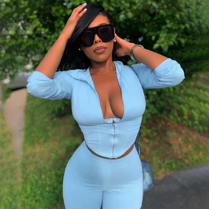 Skennyee V Neck Casual Sporty Women Lounge Sets Zip Up Hooded Long Sleeve Top And Leggings 2 Piece Outfits Workout Active Wear
Skennyee V Neck Casual Sporty Women Lounge Sets Zip Up Hooded Long Sleeve Top And Leggings 2 Piece Outfits Workout Active Wear