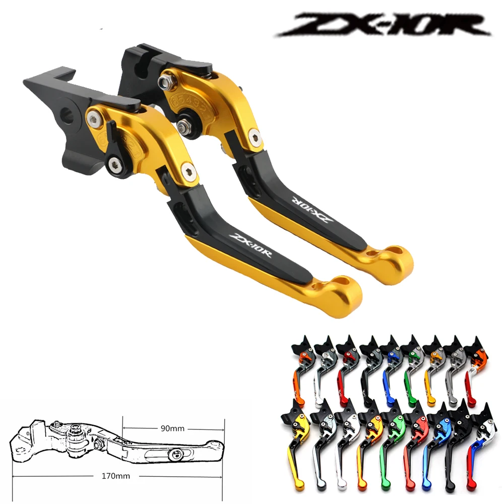 

For KAWASAKI ZX10R 2016 2017 2018 Motorcycle Accessories Brake Clutch Levers Adjustable Folding Extendable Lever ZX 10R RR / KRT
