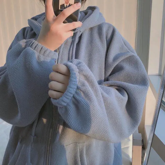 Plus Velvet Thick Style Solid Color Sweater Women 2021 New Korean Version Loose Hooded Hooded Student Jacket Hoodie Women
Plus Velvet Thick Style Solid Color Sweater Women 2021 New Korean Version Loose Hooded Hooded Student Jacket Hoodie Women