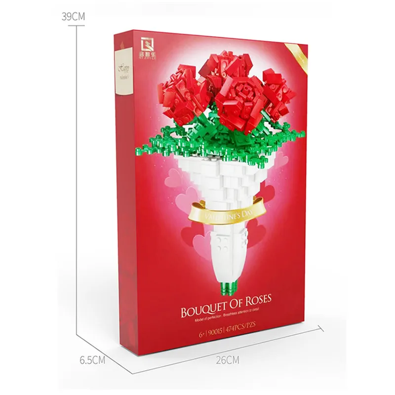 New 474PCS Ideas Series Rose Flower Block Valentine's Gift Princess Girl Birthday Christmas Building Bricks Model Toys Kids Gift
New 474PCS Ideas Series Rose Flower Block Valentine's Gift Princess Girl Birthday Christmas Building Bricks Model Toys Kids Gift
