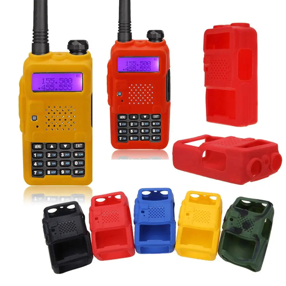 Interphone Rubber Cover Silicone Rubber Case Walkie Talkie Accessories Radio Protection For Baofeng UV5R UV5RE UV5RA
Interphone Rubber Cover Silicone Rubber Case Walkie Talkie Accessories Radio Protection For Baofeng UV5R UV5RE UV5RA