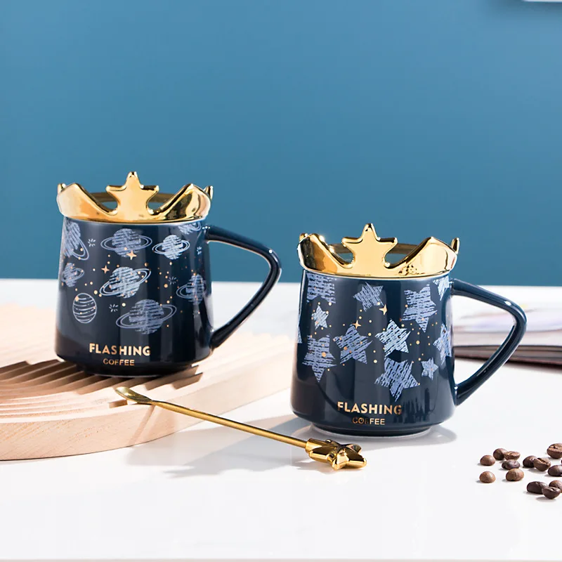 Creative Starry Sky Ceramic Mug With Lid With Spoon Ceramic Coffee Mark Milk Mug Tea Cup Office Mug Holiday Gifts
Creative Starry Sky Ceramic Mug With Lid With Spoon Ceramic Coffee Mark Milk Mug Tea Cup Office Mug Holiday Gifts