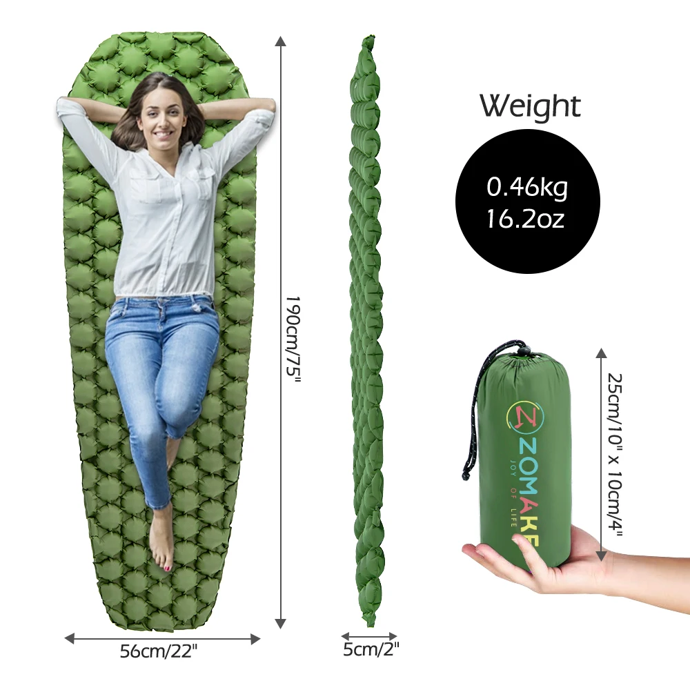New 0.5kg Portable ultralight sleeping pad for camping sleeping mat ultralight self inflating air mattress ultralight
New 0.5kg Portable ultralight sleeping pad for camping sleeping mat ultralight self inflating air mattress ultralight