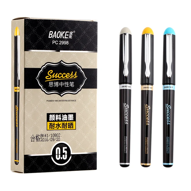 12 Baoke PC2998 Gel Pen 0.5mm Refill Office Stationery Signature Pen Black Water-based Pen Student Bullet Refill
12 Baoke PC2998 Gel Pen 0.5mm Refill Office Stationery Signature Pen Black Water-based Pen Student Bullet Refill