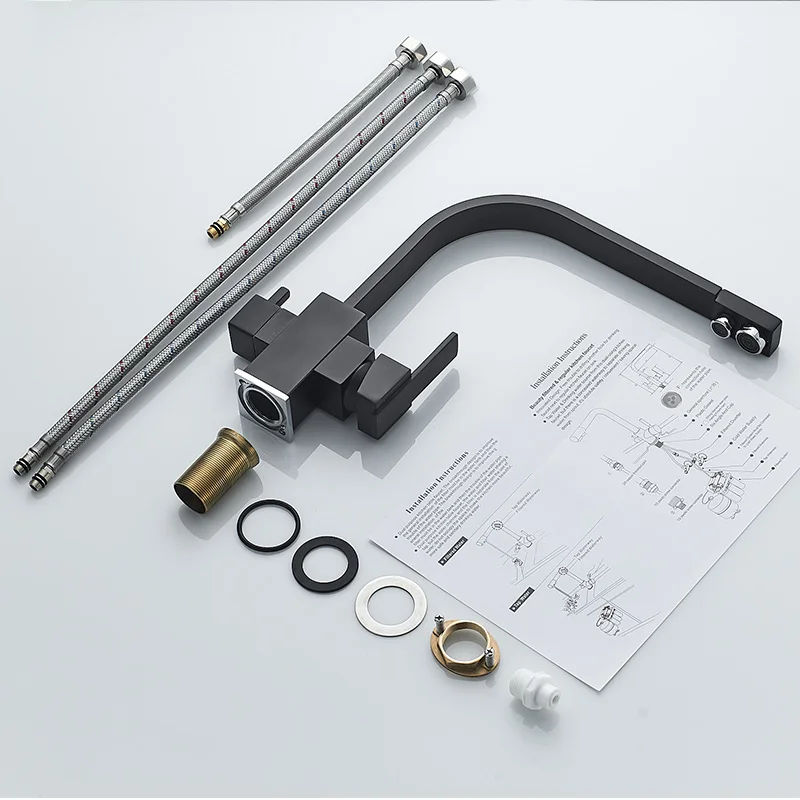 ROVADE Kitchen Sink Faucet with Drinking Water Faucet, Water Filtration Faucet, Bar Water Filter Faucet (Matte Black)
ROVADE Kitchen Sink Faucet with Drinking Water Faucet, Water Filtration Faucet, Bar Water Filter Faucet (Matte Black)