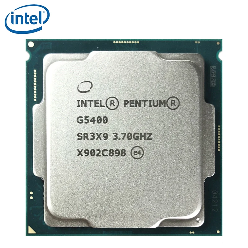 

Intel Pentium G5400 54W PC Desktop computer Processor 3.7GHz 512KB 4MB CPU LGA 1151-land FC-LGA 14 nanometers Dual-Core CPU