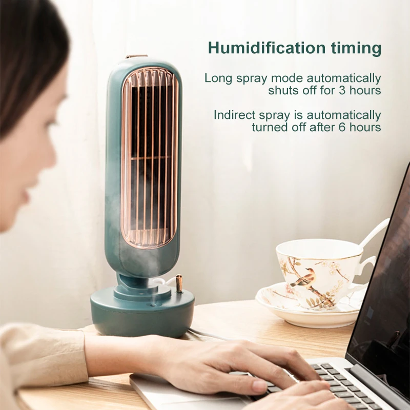 Household Electric Humidifier Leafless Tower Fan USB Charging Swing Humidification Desktop Silent Air Cooling Fan 5V 5W
Household Electric Humidifier Leafless Tower Fan USB Charging Swing Humidification Desktop Silent Air Cooling Fan 5V 5W