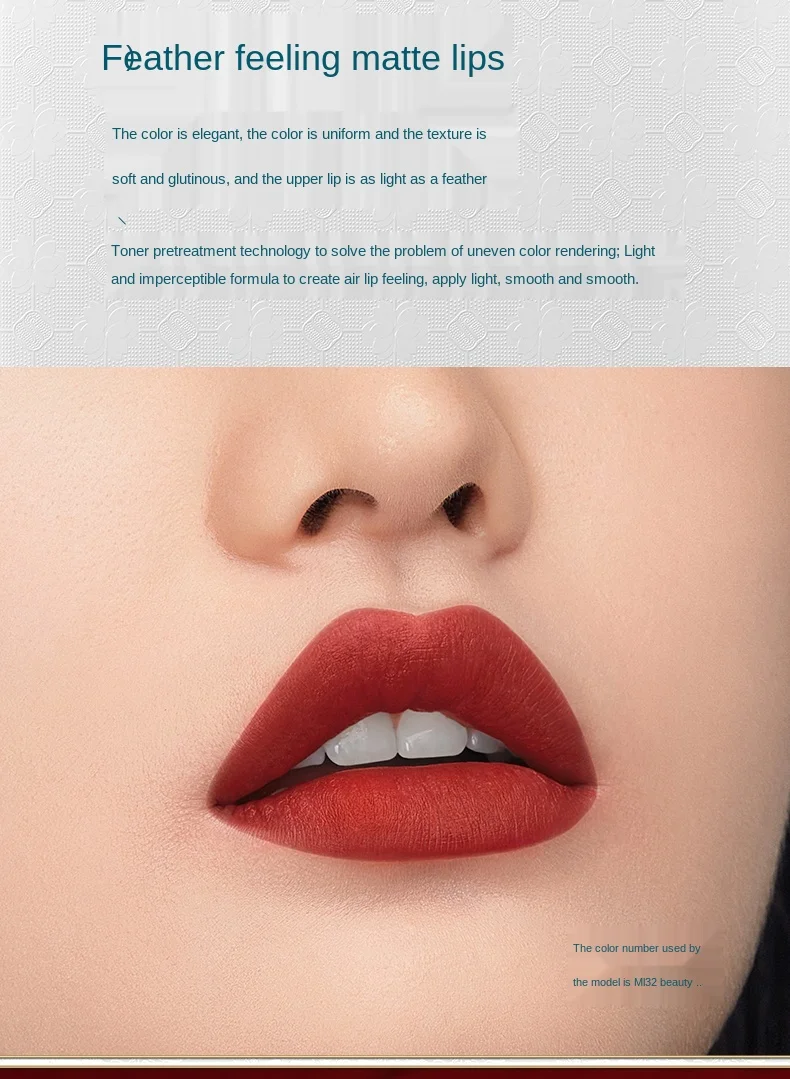 Cy Huaxizi Floral Oil Exquisite Ceramic Lipstick Carved Moisturizing Non-Pulling Dry Matte Finish
Cy Huaxizi Floral Oil Exquisite Ceramic Lipstick Carved Moisturizing Non-Pulling Dry Matte Finish