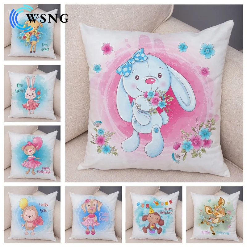 Cute Animal Pillowcase Plush Cartoon Animal Design Pillowcase Decoration Living Room Sofa Bedroom Children's Room 45*45cm
Cute Animal Pillowcase Plush Cartoon Animal Design Pillowcase Decoration Living Room Sofa Bedroom Children's Room 45*45cm