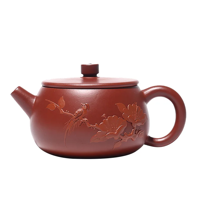 Yixing raw Dahongpao handmade birdsong and flower fragrance Ladybug purple clay teapot gift Teapot Tea Set
Yixing raw Dahongpao handmade birdsong and flower fragrance Ladybug purple clay teapot gift Teapot Tea Set