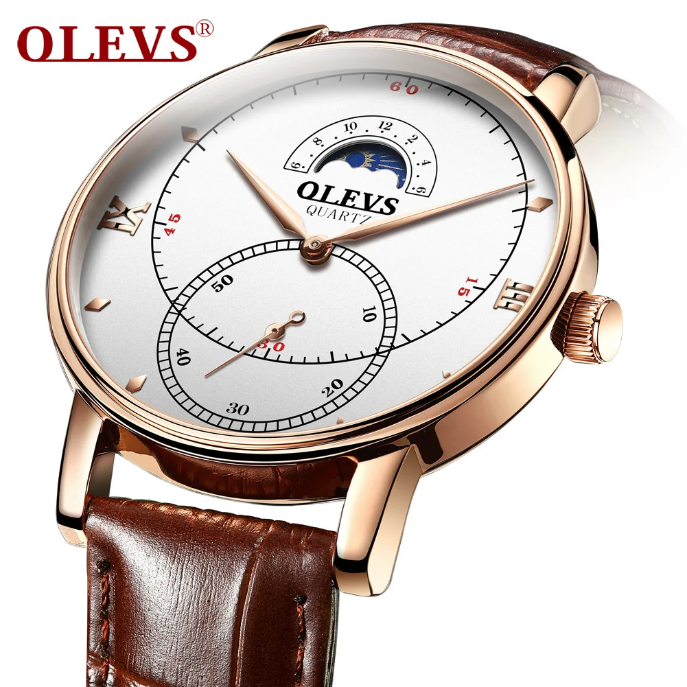 OLEVS Men Watch New Ultra-Thin Waterproof Large Dial Quartz Watch Business Casual Genuine Leather Watch Strap Watch For Men
OLEVS Men Watch New Ultra-Thin Waterproof Large Dial Quartz Watch Business Casual Genuine Leather Watch Strap Watch For Men