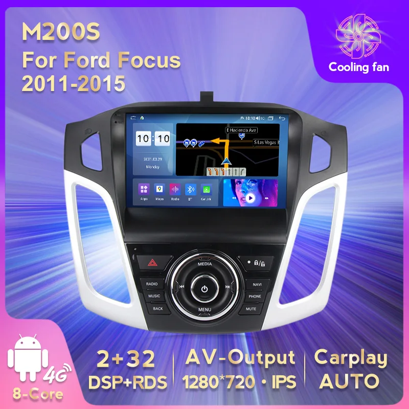 4G LTE RDS Android автомобильный мультимедийный GPS Радио Видео плеер для Ford Focus 2011 2012 2015