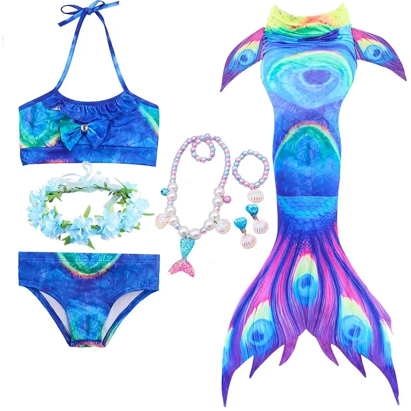 Girl Kids Mermaid Tail Swimmablebathing Suit Fancy Children Mermaid Tail Costume Cosplay Bikini Set Headwear Necklace Bracelet
Girl Kids Mermaid Tail Swimmablebathing Suit Fancy Children Mermaid Tail Costume Cosplay Bikini Set Headwear Necklace Bracelet