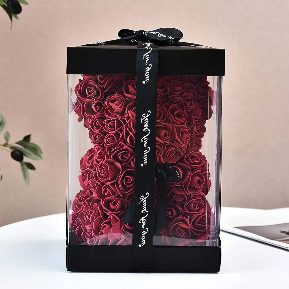 Artificial Bear Rose Flower Claret Forever Preserved Gift Box Included For Christmas Anniversary Birthday Special Day Couple
Artificial Bear Rose Flower Claret Forever Preserved Gift Box Included For Christmas Anniversary Birthday Special Day Couple